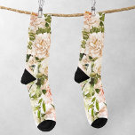 Elegant Rose Romance Floral Feminine MUM Socks<br><div class="desc">Elegant Rose Romance Floral Feminine MUM Socks</div>