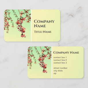 elegant rose tone modern watercolor art custom business card