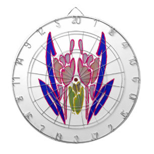 Elegant Rose Watercolor Art Print Dartboard