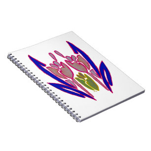 Elegant Rose Watercolor Art Print Notebook