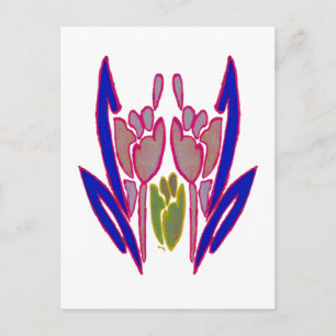 Elegant Rose Watercolor Art Print Postcard