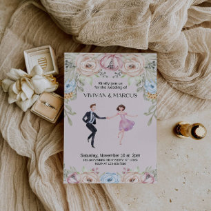 🌸 Elegant Rose Wedding: A Timeless Romance Invitation