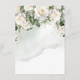 Elegant Rose Wedding Details Card