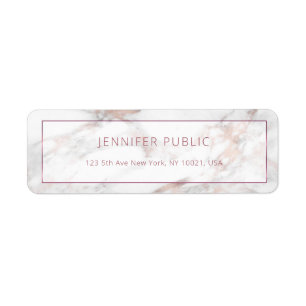 Elegant Rosegold Marble Gold Modern Template