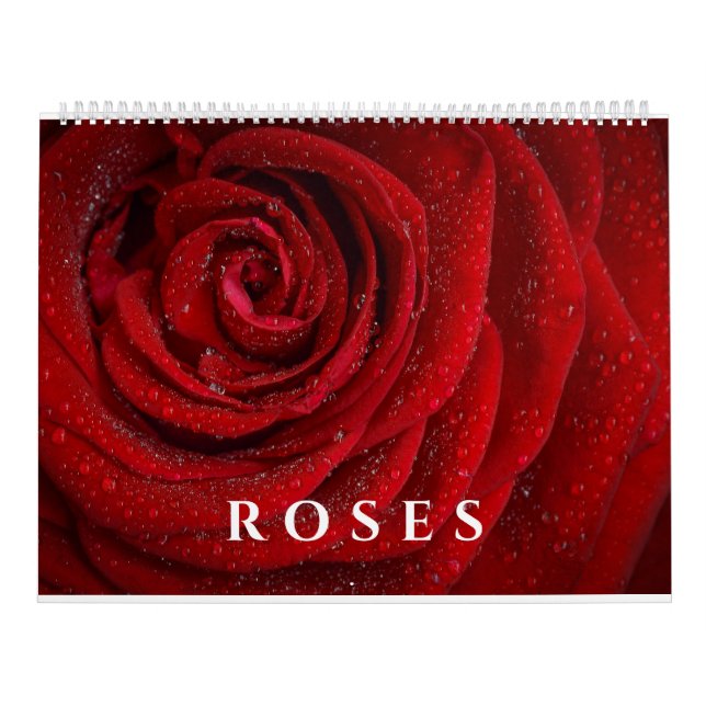 Elegant Roses and Floral Photography Artwork Calendar (Cover)