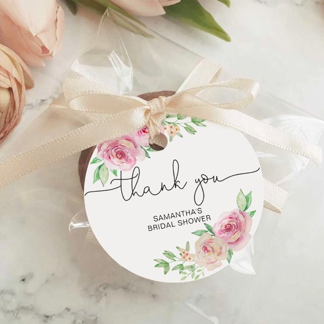 Elegant roses bridal shower favour tags (Creator Uploaded)