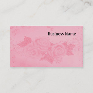 Elegant roses business card