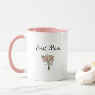Elegant Roses Floral Mother's Day Best Mum Mug