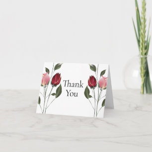 Elegant Roses Thank You Card
