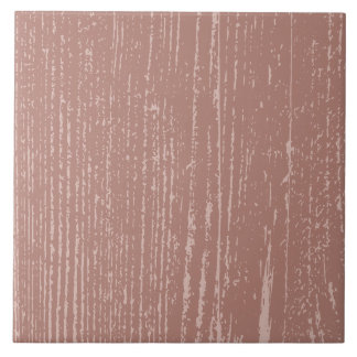 Elegant Rosy Brown Wood Grain Tile
