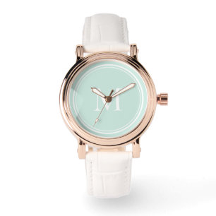Elegant Round Circle Monogram Watch