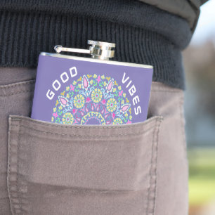 elegant round hip flask