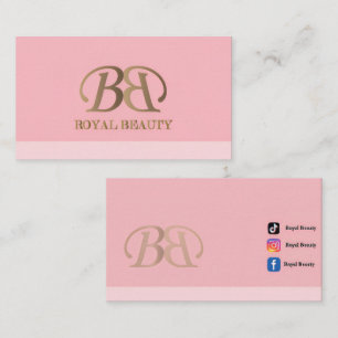 Elegant Royal Beauty logo featuring sophisticated Business Card