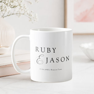 Elegant Royal Black Script Coffee Mug