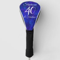 Elegant Royal Blue 40 and Fabulous Birthday Party