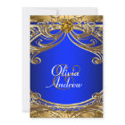 Elegant Royal Blue and Gold Wedding