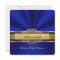 Elegant Royal blue Gold Birthday Party Mens Mans