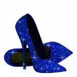 Elegant Royal Blue High Heel Shoes Standing Photo Sculpture<br><div class="desc">Elegant royal blue high heel shoe photo sculpture. You can choose your style, size, quantity and product type by choosing the customise it button to begin. Please note - all of the designs you will find on Zazzle are printed graphics with no actual glitter, jewels, bows, raised, embossed, or added...</div>