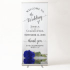 Elegant Royal Blue Rose Wedding Welcome
