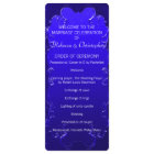 Elegant Royal Blue Wedding Program