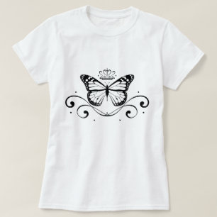 Elegant Royal Butterfly T-Shirt