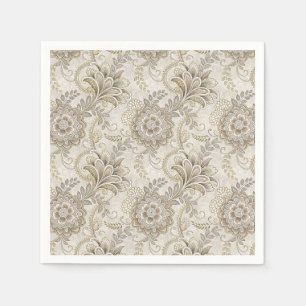 Elegant Royal Floral Paisley Design Pattern Art Napkin