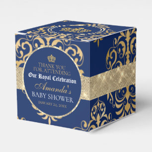 Elegant Royal Prince Baby Shower Favour Box