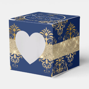 Elegant Royal Prince Baby Shower Heart Display Favour Box