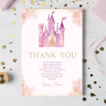 Elegant Royal Princess Castle Birthday Party Thank You Card<br><div class="desc">This is a Elegant Royal Princess Castle Birthday Party Thank You Card!</div>