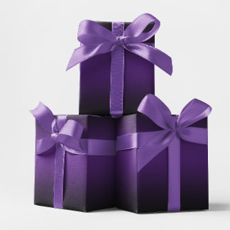 Elegant Royal Purple and Black Ombre Wrapping Paper