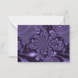 Elegant Royal Purple Liquid Sparkle Card