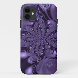 Elegant Royal Purple Liquid Sparkle iPhone 11 Case