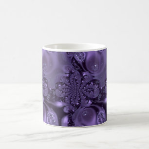 Elegant Royal Purple Liquid Sparkle Coffee Mug
