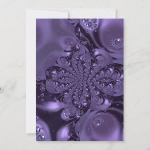 Elegant Royal Purple Liquid Sparkle Invitation