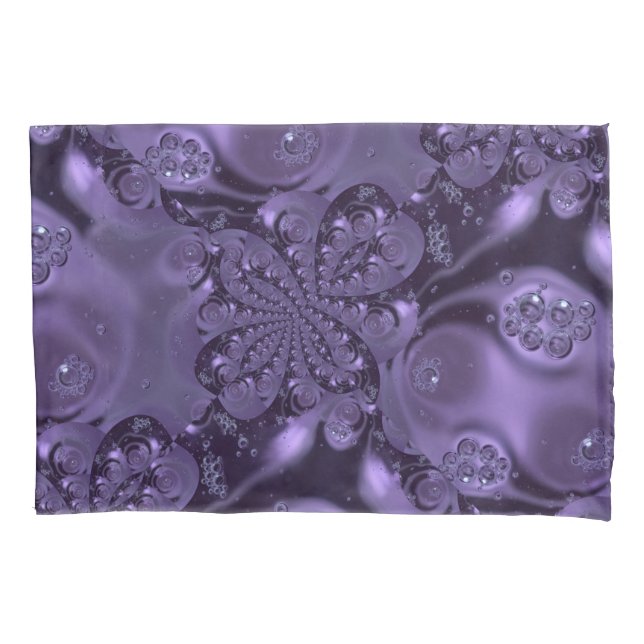 Elegant Royal Purple Liquid Sparkle Pillowcase (Front)