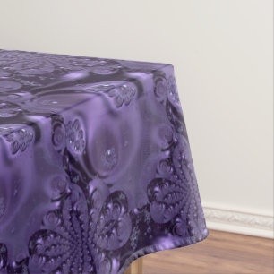 Elegant Royal Purple Liquid Sparkle Tablecloth