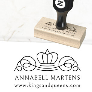 Elegant, royal rubber stamp
