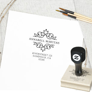 Elegant, royal rubber stamp