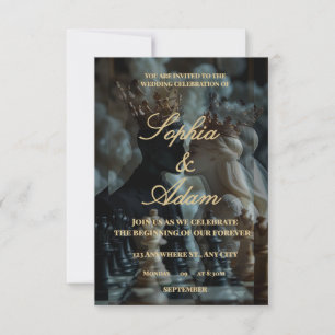 Elegant Royal Wedding Invitation