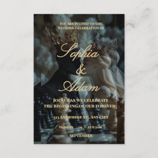Elegant Royal Wedding Invitation