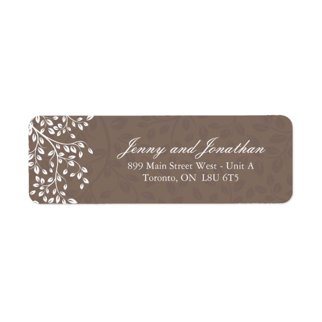 Elegant RSVP Address Labels (Front)