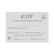 elegant rsvp card