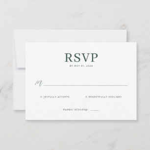 Elegant RSVP Card Design