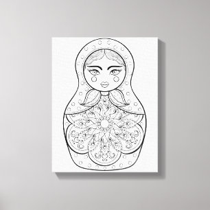 Elegant Russian Doll 6 Canvas Print