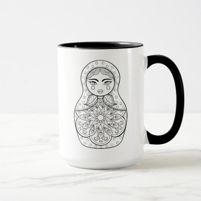 Elegant Russian Doll Mug (Right)