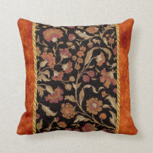 Elegant Rust Coloured Floral Pattern