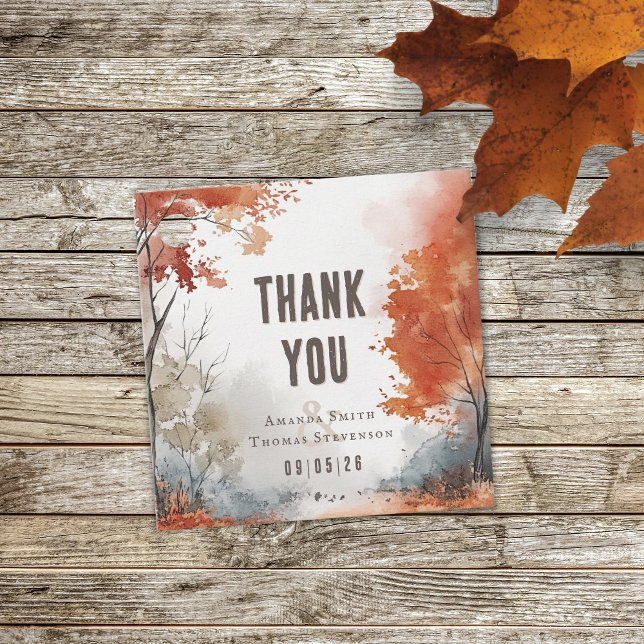 Elegant rustic autumn wedding favour tags (Creator Uploaded)