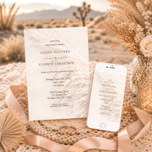 Elegant Rustic Boho Pampas Grass Wedding