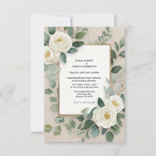 Elegant Rustic Boho RSVP Card 