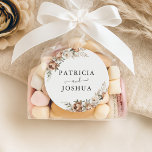 Elegant Rustic Boho Wedding Classic Round Sticker<br><div class="desc">Add a charming touch to your wedding favours, invitations, and stationery with this Rustic Boho Wedding Classic Round Sticker. Featuring blush and neutral peonies, pampas grass, and elegant typography, it’s perfect for sealing envelopes or decorating treat bags. Ideal for rustic, garden, or bohemian-themed weddings. Fully customisable to include your names,...</div>